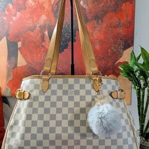 Louis Vuitton Damier Azur Batignolles Horizontal Tote Bag - Rare!